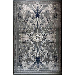 سجاد تركي ملكي موناكو نقشه فرنسي رصاصي غامق مقاس 200*300