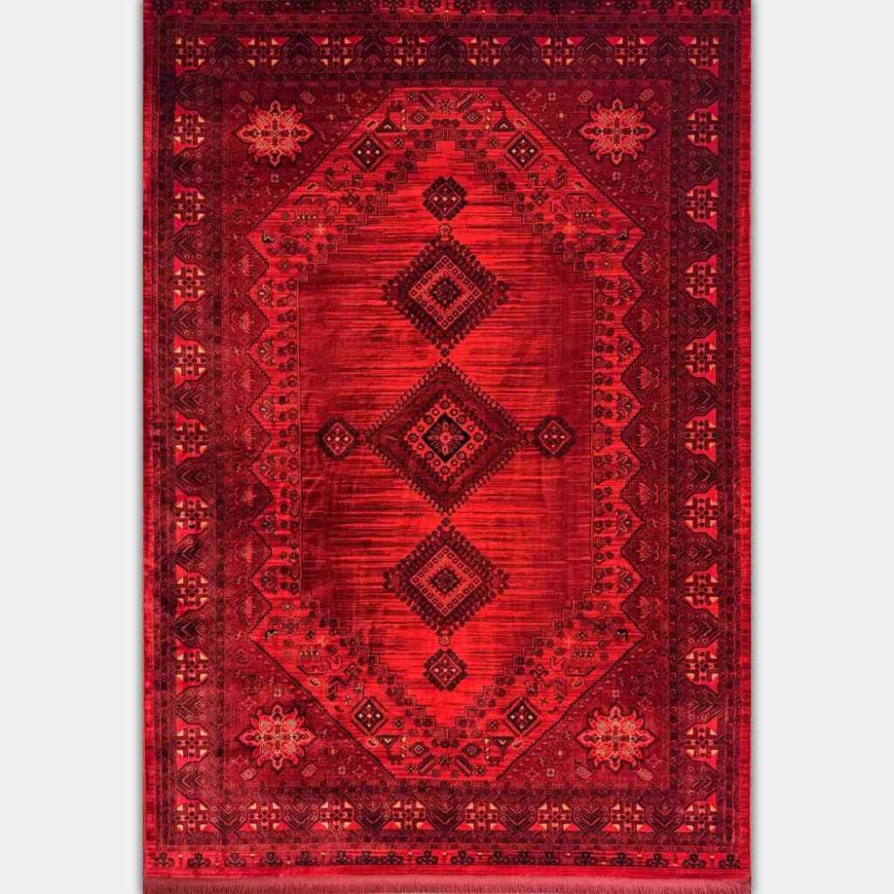 سجاد بخارى تركي 10 احمر مقاس 80*150