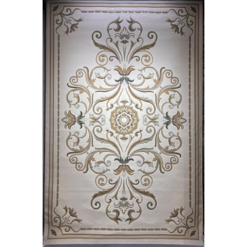 سجاد تركي ارجوان G0783B ابيض ذهبي مقاس 200*300