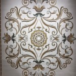 سجاد تركي ارجوان G0783B ابيض ذهبي مقاس 200*300