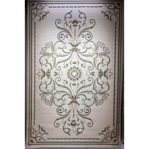 سجاد تركي ارجوان G0783B ابيض اخضر مقاس 200*300