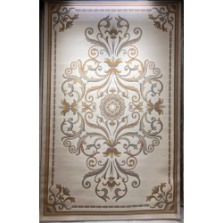 سجاد تركي ارجوان G0783B ابيض روز مقاس 80*150