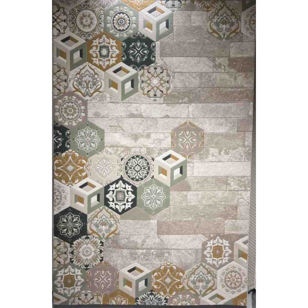 سجاد ارت بلس محفر تركي AA057B بيج ميكس مقاس 150*220