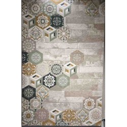 سجاد ارت بلس محفر تركي AA057B بيج ميكس مقاس 250*350