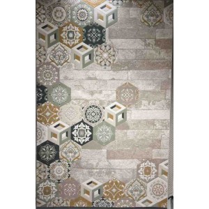 سجاد ارت بلس محفر تركي AA057B بيج ميكس مقاس 150*220