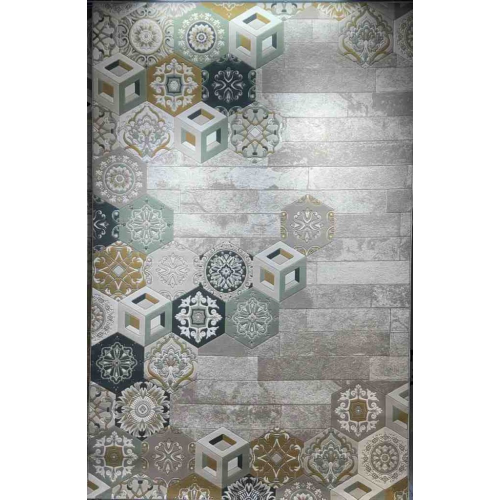 سجاد ارت بلس محفر تركي AA057B بيج ميكس مقاس 150*220