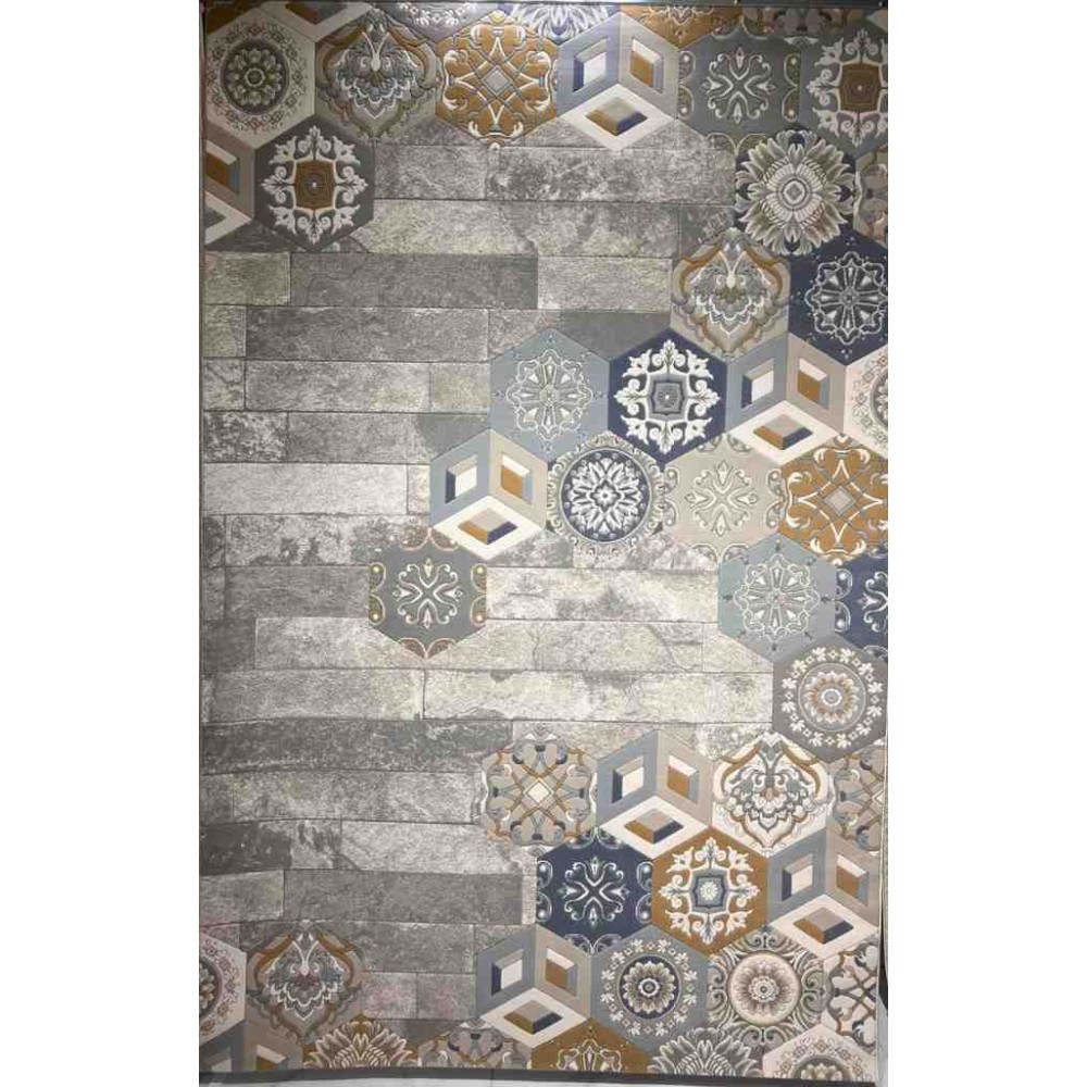 سجاد ارت بلس محفر تركي AA057B رصاصي ميكس مقاس 150*220