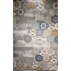 سجاد ارت بلس محفر تركي AA057B رصاصي ميكس مقاس 150*220