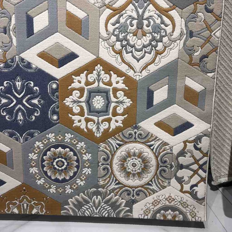 سجاد ارت بلس محفر تركي AA057B رصاصي ميكس مقاس 300*400