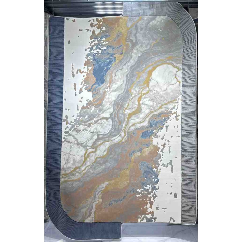 سجاد محفر تركي ارت N0389A رصاصي مقاس 150*220