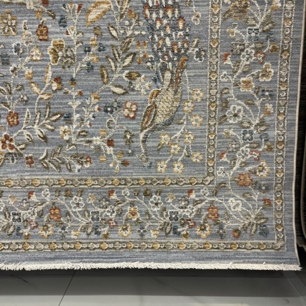 سجاد بوهيمي تركي اثينا 40210A سماوي مقاس 150*150