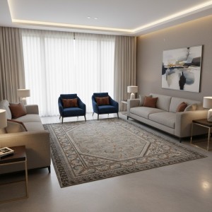 سجاد بوهيمي تركي اثينا 40965A بيج مقاس 80*150