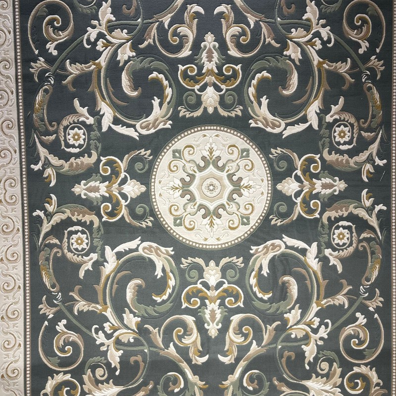 سجاد تركي نقش فرنسي بارون 41162A بترولي مقاس 100*300