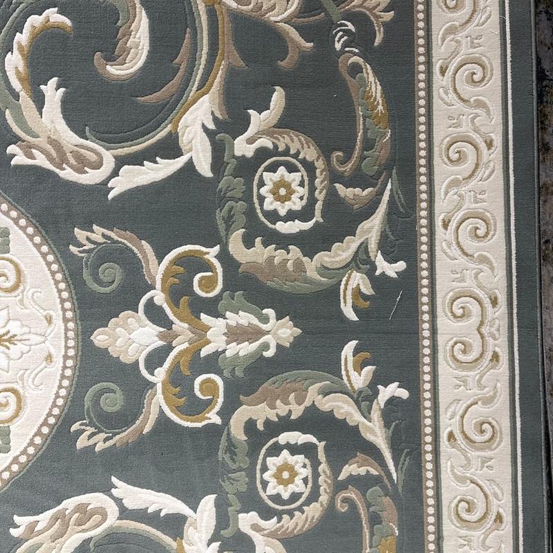 سجاد تركي نقش فرنسي بارون 41162A بترولي مقاس 100*300