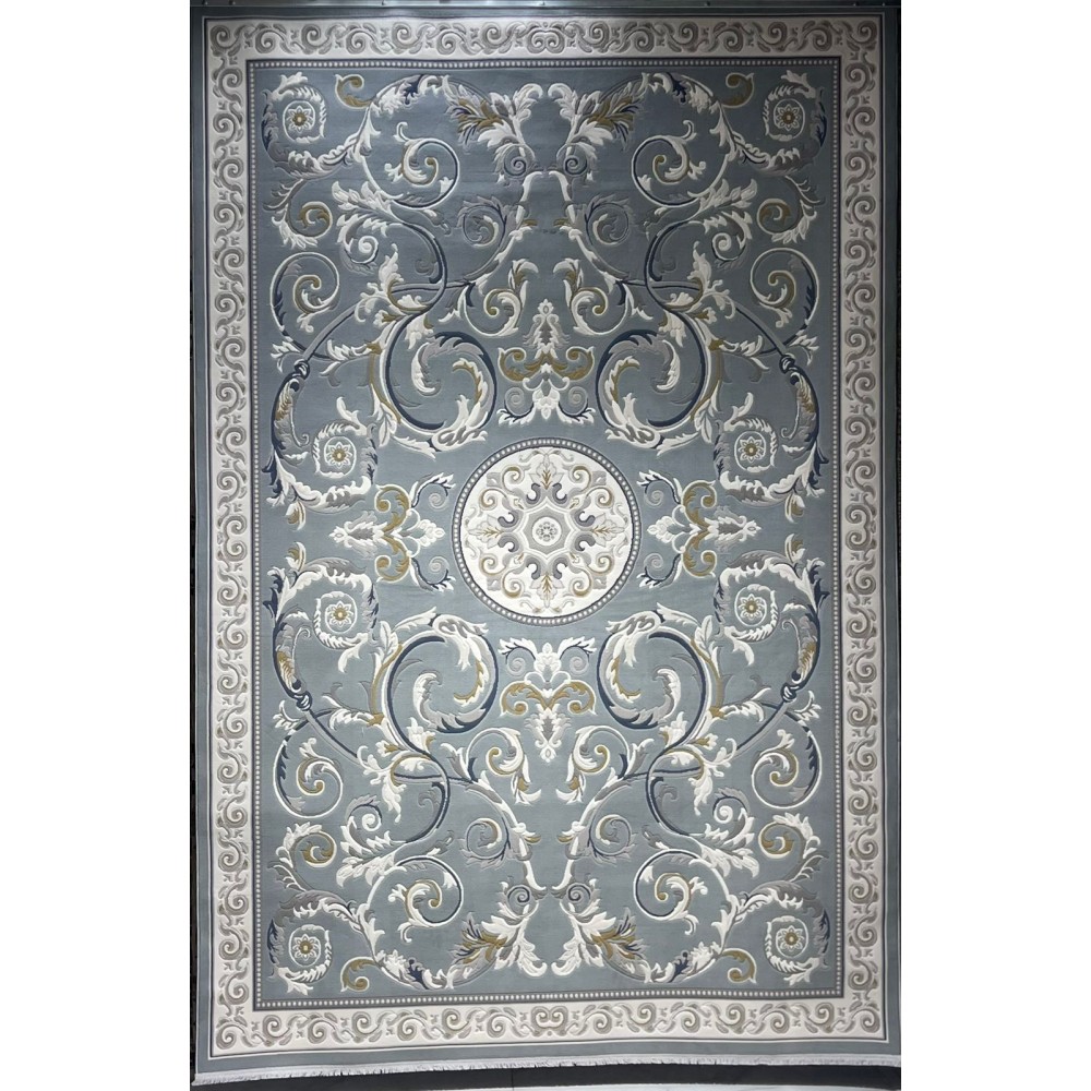 سجاد تركي نقش فرنسي بارون 41162A سماوي مقاس 150*230