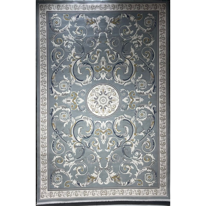 سجاد تركي نقش فرنسي بارون 41162A سماوي مقاس 200*300