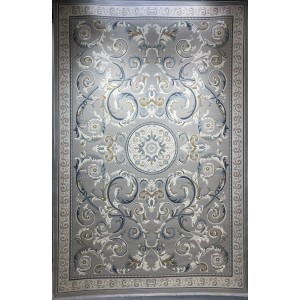 سجاد تركي نقش فرنسي بارون 41162A رصاصي سماوي مقاس 150*230