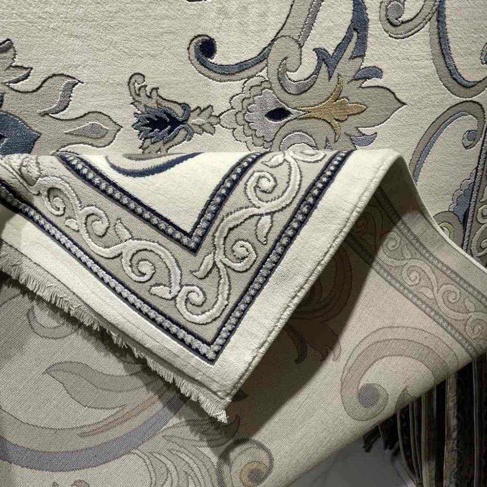 سجاد تركي نقش فرنسي بارون 60641A كريم مقاس 400*600