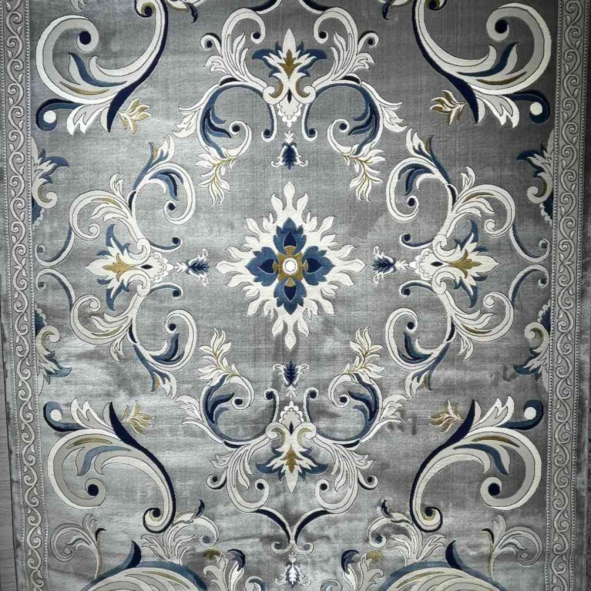 سجاد تركي نقش فرنسي بارون 60641A رصاصي مقاس 200*300