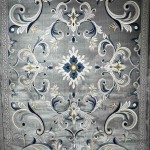 سجاد تركي نقش فرنسي بارون 60641A رصاصي مقاس 200*300