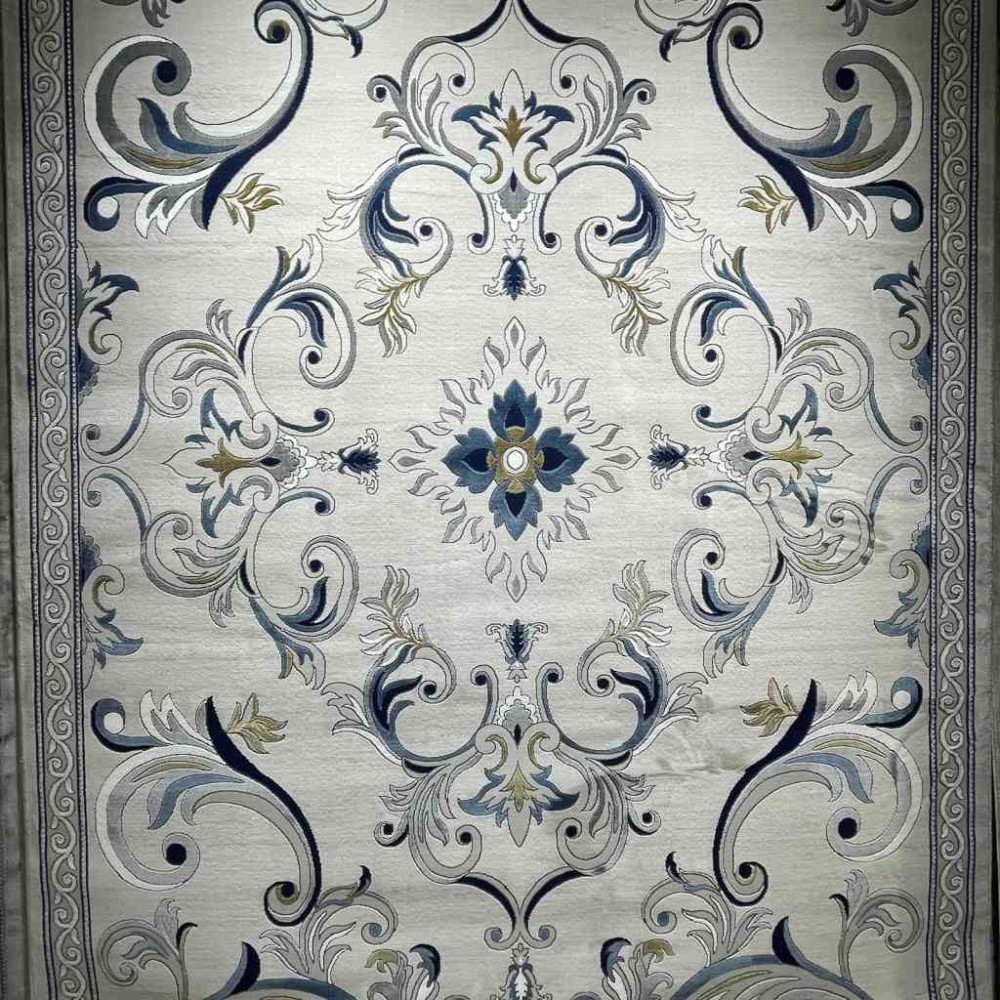 سجاد تركي نقش فرنسي بارون 60641A رصاصي فاتح مقاس 400*600