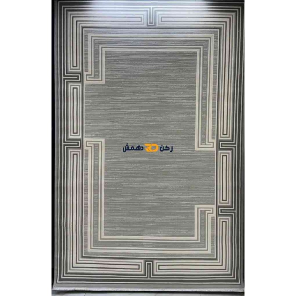 سجاد تركي الاطار برواز مودرن اوركيد رصاصي مقاس 50*80