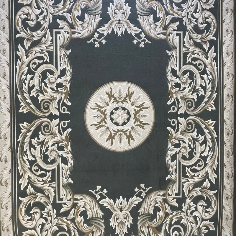 سجاد القصور تركي كراون نقش فرنسي تركي 41170A بترول مقاس 80*150