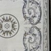 سجاد القصور تركي كراون نقش فرنسي تركي 41170A كريم سماوي مقاس 100*300