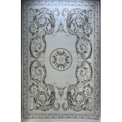 سجاد القصور تركي كراون نقش فرنسي 41170A رصاصي بيج مقاس 400*500