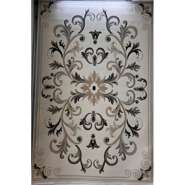 سجاد تركي ايفل 41180A كريم اسود مقاس 50*80 سجاد تركي ايفل 41180A كريم اسود مقاس 50*80