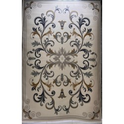 سجاد تركي ايفل 41180A كريم سماوي مقاس 400*600