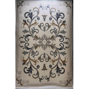 سجاد تركي ايفل 41180A كريم سماوي مقاس 250*350