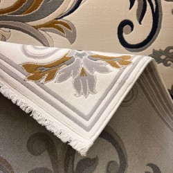 سجاد تركي ايفل 41180A كريم سماوي مقاس 400*600