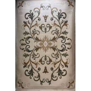 سجاد تركي ايفل 41180A كريم اخضر مقاس 50*80