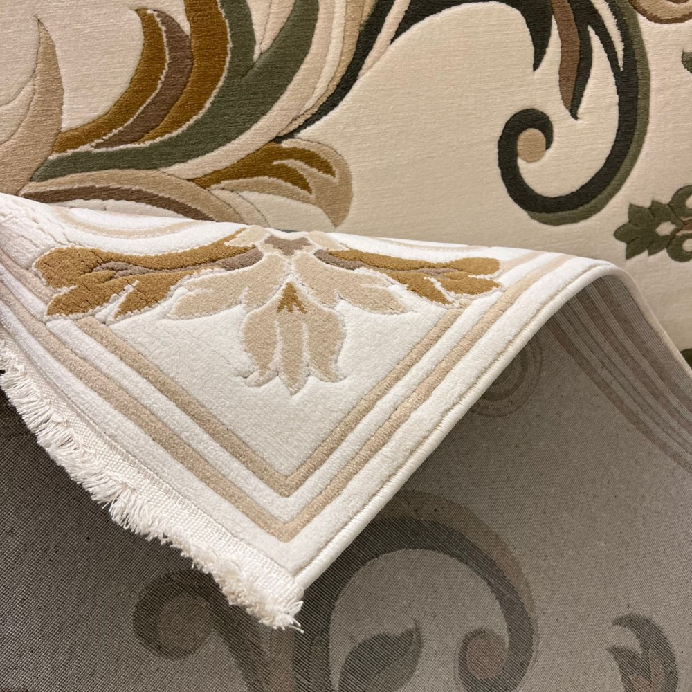 سجاد تركي ايفل 41180A كريم اخضر مقاس 50*80