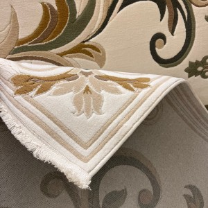 سجاد تركي ايفل 41180A كريم اخضر مقاس 50*80