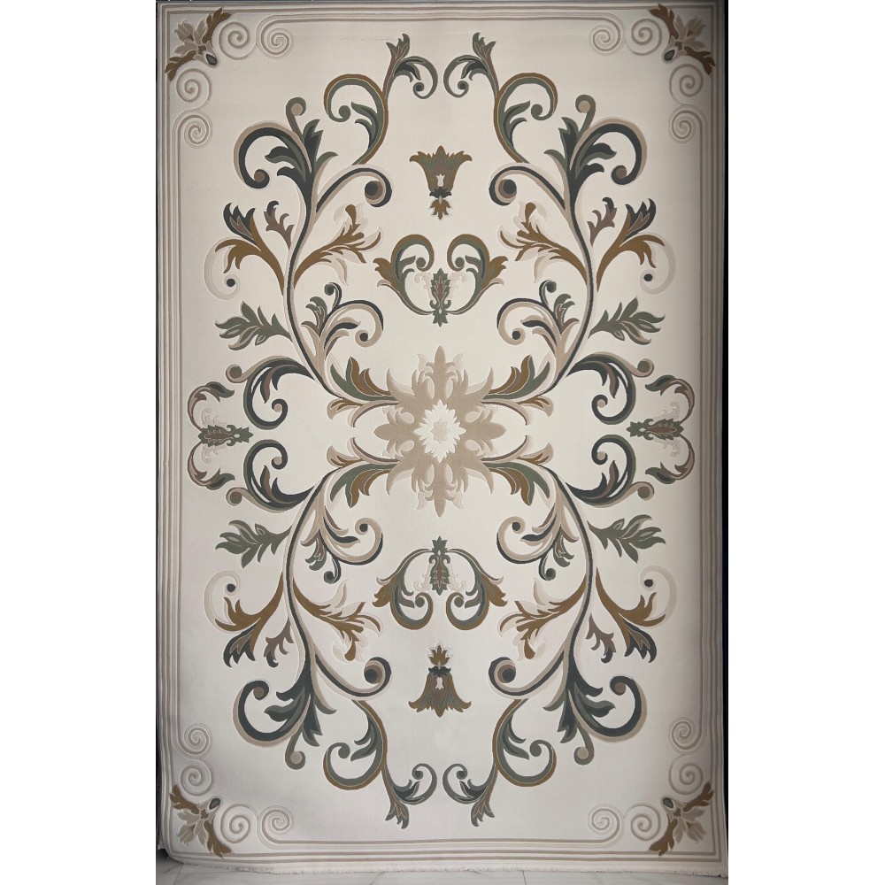 سجاد تركي ايفل 41180A كريم اخضر مقاس 50*80