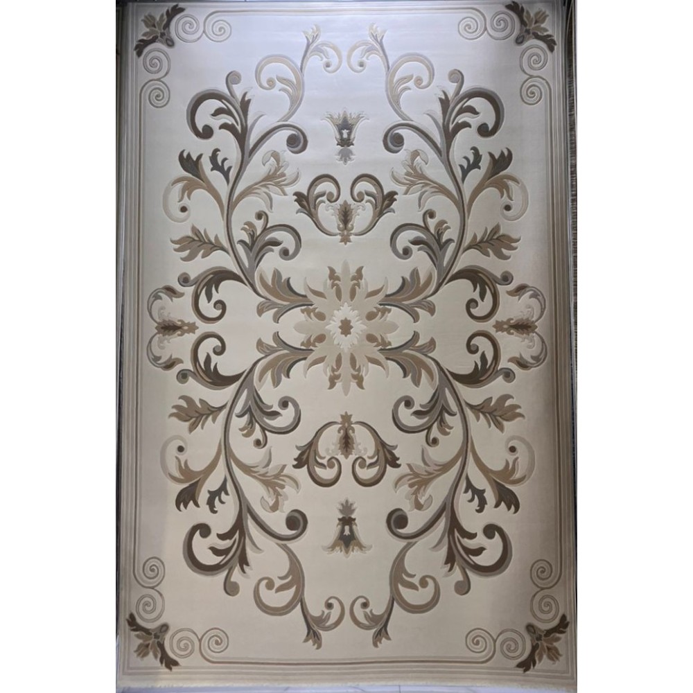 سجاد تركي ايفل 41180A كريم بيج فاتح مقاس 100*300