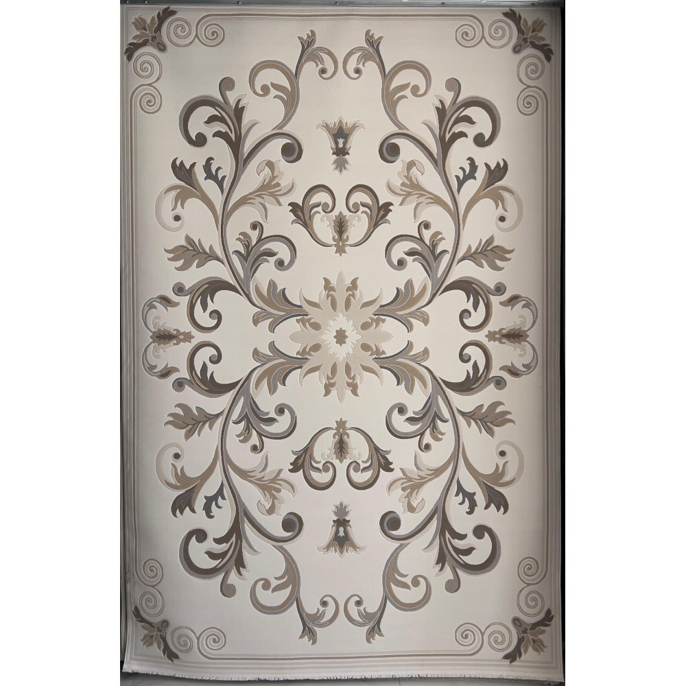 سجاد تركي ايفل 41180A كريم بيج فاتح مقاس 100*300