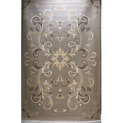 سجاد تركي ايفل 41180A رصاصي بيج فاتح مقاس 50*80