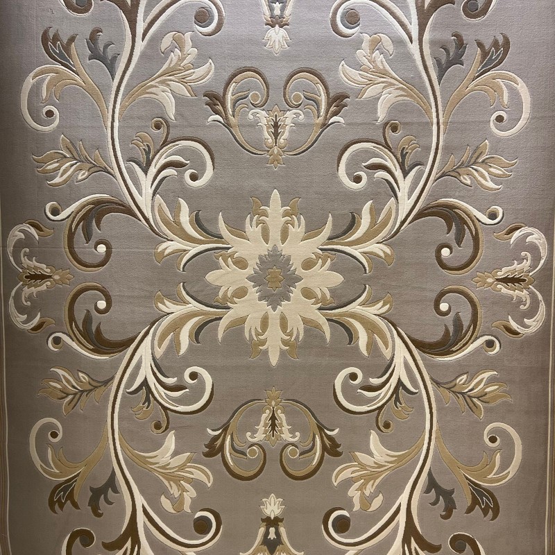سجاد تركي ايفل 41180A رصاصي بيج فاتح مقاس 50*80