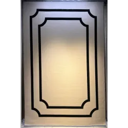سجاد تركي اطار برواز فريم F493A كريم اسود مقاس 300*400