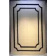 سجاد تركي اطار برواز فريم F493A كريم اسود مقاس 300*400