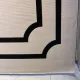 سجاد تركي اطار برواز فريم F493A كريم اسود مقاس 300*400