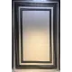 سجاد تركي اطار برواز فريم F498A كريم اسود مقاس 80*150