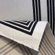 سجاد تركي اطار برواز فريم F498A كريم اسود مقاس 80*150