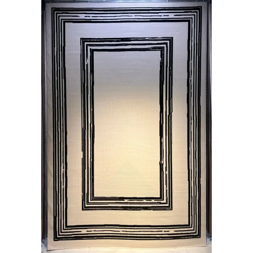 سجاد تركي اطار برواز فريم F499A كريم اسود مقاس 300*400