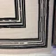 سجاد تركي اطار برواز فريم F499A كريم اسود مقاس 300*400