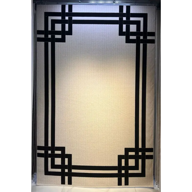 سجاد تركي اطار برواز فريم F603A كريم اسود مقاس 300*400