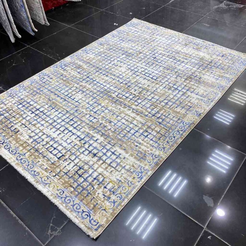 سجاد بلغاري ليبرتي 025 بيج و ازرق